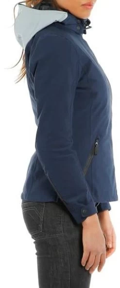 Dainese MAYFAIR LADY D-DRY Motorradjacke CE A Wasserdicht Mit Thermofutter Und Protektoren -Motorradbekleidungsgeschäft mayfair lady d dry jacket glacier gray black iris black iris3