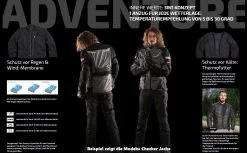 Modeka Damen Motorradjacke PANAMERICANA LADY Wasserdicht Sympatex Inkl. Protektoren -Motorradbekleidungsgeschäft membrane und thermofutter 2 16