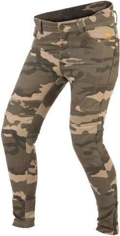 Trilobite Motorradjeans MICAS URBAN Damen Slim-Fit CE AA Mit Aramid Und SAS-TEC Knieprotektoren -Motorradbekleidungsgeschäft micas urban ladies camo1 1