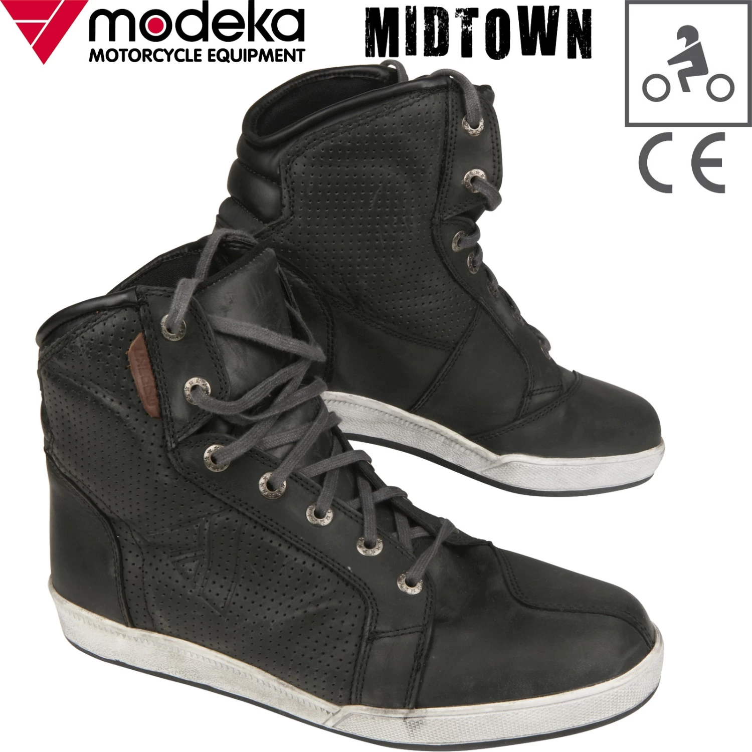 Modeka Motorradsneaker MIDTOWN Urban Leder Schuhe Zum Schnüren Mit CE Und Protektoren 6 Modeka Motorradsneaker MIDTOWN Urban Leder Schuhe Zum Schnüren Mit CE Und Protektoren – Bild 4