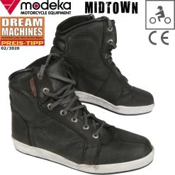 Modeka Motorradsneaker MIDTOWN Urban Leder Schuhe Zum Schnüren Mit CE Und Protektoren 13 Modeka Motorradsneaker MIDTOWN Urban Leder Schuhe Zum Schnüren Mit CE Und Protektoren -Motorradbekleidungsgeschäft midtown b 140 haupt 1