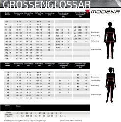 Modeka Motorrad-Hoodie HOOTCH Leger Blouson-Fit Mit Lederpaspeln Und Aramid -Motorradbekleidungsgeschäft modeka groessentabelle 1