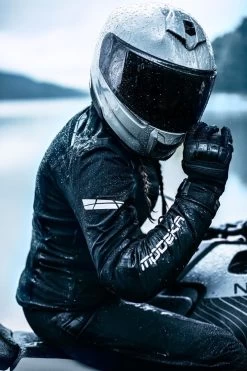 Modeka HYDRON LADY Motorradjacke CE AA Tactel Mit B-Protect Protektoren Wasserdicht Herausnehmbare Membrane -Motorradbekleidungsgeschäft modeka 2024 hydron lady membrane image 1