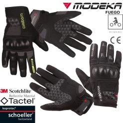 Modeka Motorradhandschuhe FUEGO Sport Amara Tactel 3M Reflektierend Keprotec Verstärkungen CE 9 Modeka Motorradhandschuhe FUEGO Sport Amara Tactel 3M Reflektierend Keprotec Verstärkungen CE -Motorradbekleidungsgeschäft modeka fuego multi hauptbild