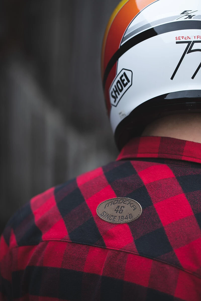 Modeka Flanellhemd NOONER Motorradjacke Holzfällerhemd CE A Aramid Mit Protektoren 8 Modeka Flanellhemd NOONER Motorradjacke Holzfällerhemd CE A Aramid Mit Protektoren – Bild 6