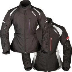 Modeka 2in1 Motorradjacke VIOLETTA LADY Für Damen Wasserdicht Humax-Membrane CE Mit YF-Protektoren -Motorradbekleidungsgeschäft modeka violetta lady jacket multi hauptbild all ohne