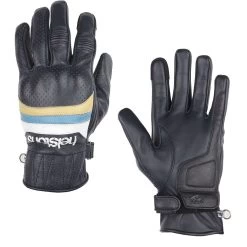 Helstons Motorradhandschuhe MORA AIR Perforiert CE Leder Mit Touch-Funktion