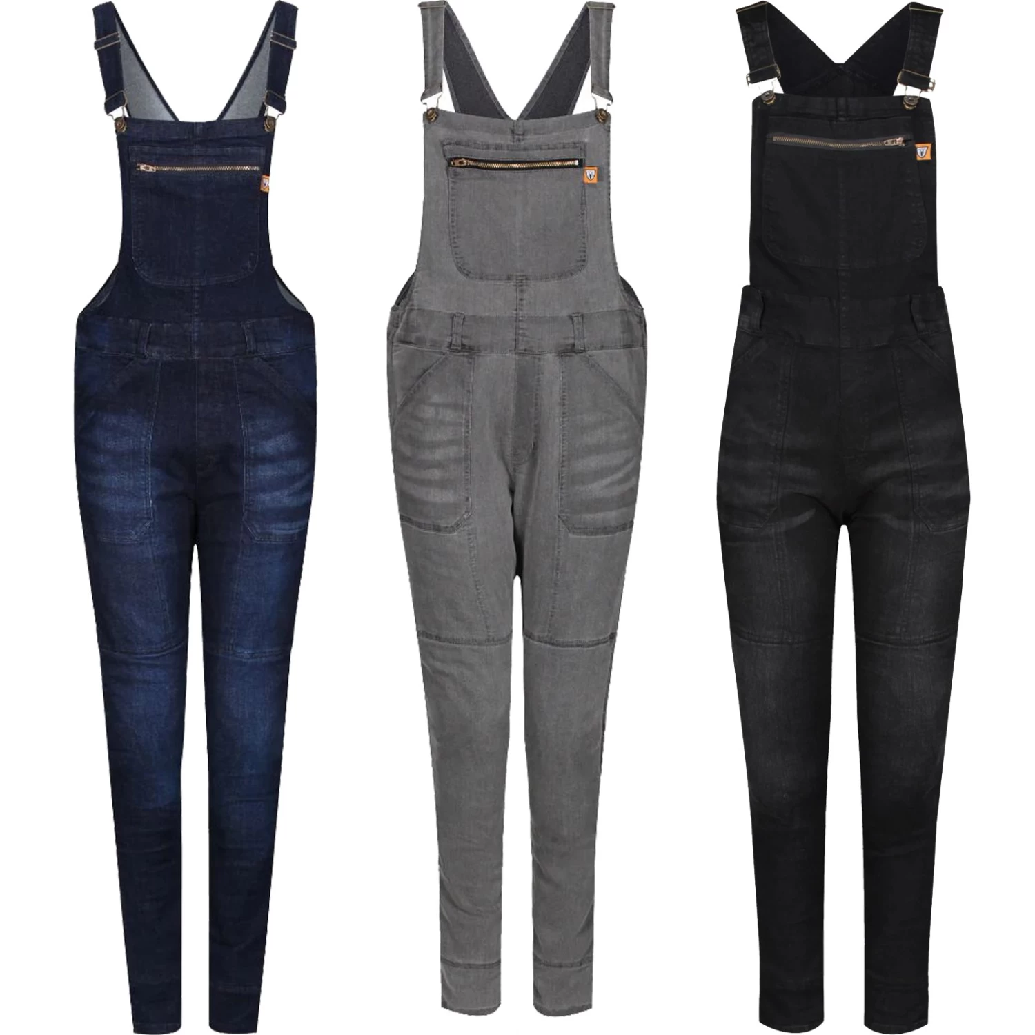 MotoGirl Motorrad-Latzhose IRENE DUNGRI Für Damen CE A Aramid Mit Protektoren 4 MotoGirl Motorrad-Latzhose IRENE DUNGRI Für Damen CE A Aramid Mit Protektoren – Bild 2