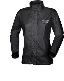 MotoGirl Motorradjacke WATERPROOF By Tucano Urbano Regenjacke Wasserdicht -Motorradbekleidungsgeschäft motogirl waterproof jacket tu black 1 1