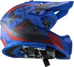 LS2 Crosshelm MX437 FAST EVO Mit Doppel-D Verschluss -Motorradbekleidungsgeschäft mx437 fast evo alpha matt blue 404373625 01