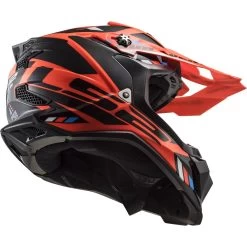 LS2 MX700 Subverter Evo II 2 ECE 22.06 Crosshelm Mit Notfall-Entriegelungssystem Und Helmschirm -Motorradbekleidungsgeschäft mx700 subverter evo stomp fluo orange black 467003052 01