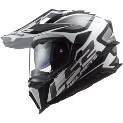 LS2 MX701 Explorer ECE 22.06 Adventure Enduro Helm Mit Sonnenblende Und Pinlock -Motorradbekleidungsgeschäft mx701 explorer alter matt black white 407012102 01 1