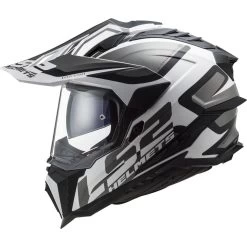 LS2 MX701 Explorer ECE 22.06 Adventure Enduro Helm Mit Sonnenblende Und Pinlock -Motorradbekleidungsgeschäft mx701 explorer alter matt black white 407012102 a 1
