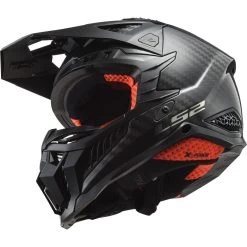 LS2 MX703 Carbon X-Force ECE 22.06 Mit Doppel-D Verschluss -Motorradbekleidungsgeschäft mx703 x force solid carbon 407031099 07