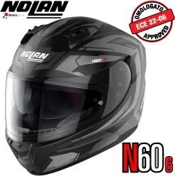 Nolan Integralhelm N60-6 ANCHOR Mit Ultra-Wide-Visier VPS Sonnenblende Und Pinlock ECE 22.06 -Motorradbekleidungsgeschäft n60 6 anchor fbk 20 xhaupt 2
