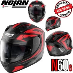 Nolan Integralhelm N60-6 ANCHOR Mit Ultra-Wide-Visier VPS Sonnenblende Und Pinlock ECE 22.06 -Motorradbekleidungsgeschäft n60 6 anchor fbk 22 xhaupt 2