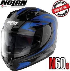 Nolan Integralhelm N60-6 ANCHOR Mit Ultra-Wide-Visier VPS Sonnenblende Und Pinlock ECE 22.06 -Motorradbekleidungsgeschäft n60 6 anchor mbk 23 xhaupt 2