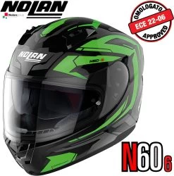 Nolan Integralhelm N60-6 ANCHOR Mit Ultra-Wide-Visier VPS Sonnenblende Und Pinlock ECE 22.06 -Motorradbekleidungsgeschäft n60 6 anchor mbk 24 xhaupt 2