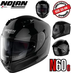 Nolan Integralhelm N60-6 CLASSIC Mit Ultra-Wide-Visier VPS Sonnenblende Und Pinlock ECE 22.06 -Motorradbekleidungsgeschäft n60 6 classic gbk 3 xhaupt 2