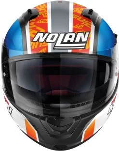 Nolan Integralhelm N60-6 GEMINI REPLICA Mit Ultra-Wide-Visier VPS Sonnenblende Und Pinlock ECE 22.06 -Motorradbekleidungsgeschäft n60 6 gemini replica fbk 44 front 2 2