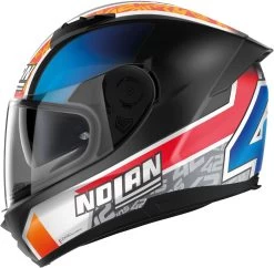 Nolan Integralhelm N60-6 GEMINI REPLICA Mit Ultra-Wide-Visier VPS Sonnenblende Und Pinlock ECE 22.06 -Motorradbekleidungsgeschäft n60 6 gemini replica fbk 44 side 5 2