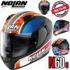 Nolan Integralhelm N60-6 GEMINI REPLICA Mit Ultra-Wide-Visier VPS Sonnenblende Und Pinlock ECE 22.06 -Motorradbekleidungsgeschäft n60 6 gemini replica fbk 44 xhaupt 2