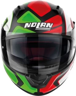 Nolan Integralhelm N60-6 GEMINI REPLICA Mit Ultra-Wide-Visier VPS Sonnenblende Und Pinlock ECE 22.06 -Motorradbekleidungsgeschäft n60 6 gemini replica fbk 46 front 2 2