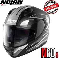 Nolan Integralhelm N60-6 PERCEPTOR Mit Ultra-Wide-Visier VPS Sonnenblende Und Pinlock ECE 22.06 -Motorradbekleidungsgeschäft n60 6 perceptor fbk 25 xhaupt 2