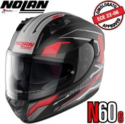 Nolan Integralhelm N60-6 PERCEPTOR Mit Ultra-Wide-Visier VPS Sonnenblende Und Pinlock ECE 22.06 -Motorradbekleidungsgeschäft n60 6 perceptor fbk 26 xhaupt 2