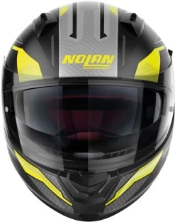 Nolan Integralhelm N60-6 PERCEPTOR Mit Ultra-Wide-Visier VPS Sonnenblende Und Pinlock ECE 22.06 -Motorradbekleidungsgeschäft n60 6 perceptor fbk 27 front 2 2