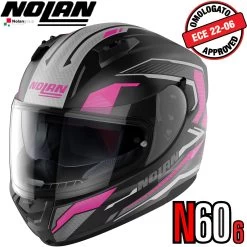 Nolan Integralhelm N60-6 PERCEPTOR Mit Ultra-Wide-Visier VPS Sonnenblende Und Pinlock ECE 22.06 -Motorradbekleidungsgeschäft n60 6 perceptor fbk 28 xhaupt 2