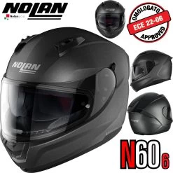 Nolan Integralhelm N60-6 SPECIAL Mit Ultra-Wide-Visier Und VPS Sonnenblende ECE 22.06