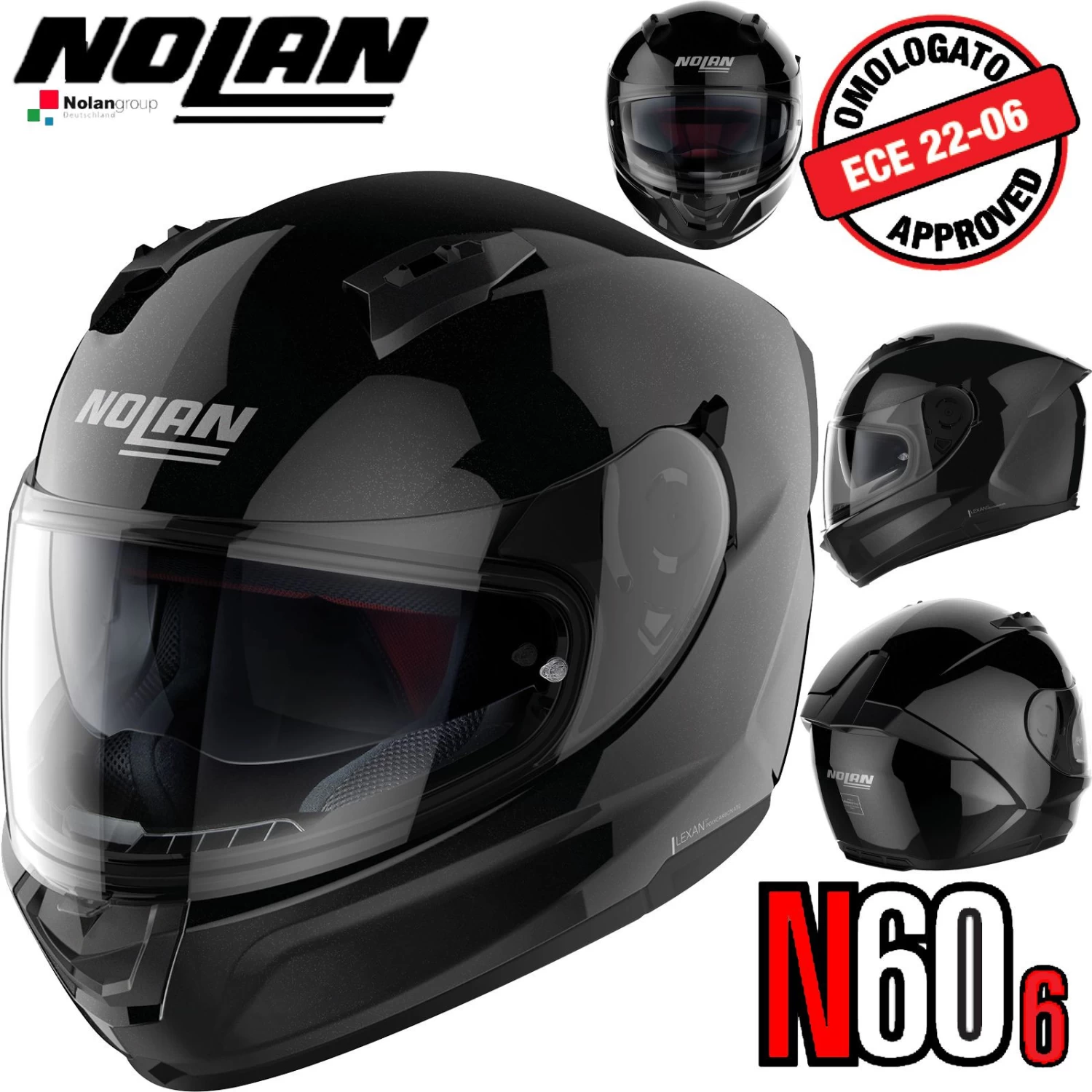 Nolan Integralhelm N60-6 SPECIAL Mit Ultra-Wide-Visier Und VPS Sonnenblende ECE 22.06 11 Nolan Integralhelm N60-6 SPECIAL Mit Ultra-Wide-Visier Und VPS Sonnenblende ECE 22.06 – Bild 9