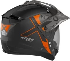 Nolan Crossover-Endurohelm N70-2 X N-COM Mit Sonnenblende Und Pinlock -Motorradbekleidungsgeschäft n70 2x bungee ncom fbk 37 34back