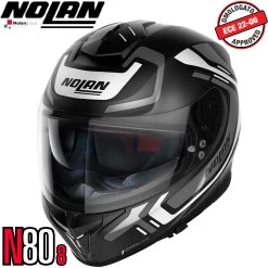 Nolan Integralhelm N80-8 Ally Mit Ultra-Wide Visier Pinlock Sonnenblende ECE 22.06 -Motorradbekleidungsgeschäft n80 8 ally ncom fbk 38 xhaupt