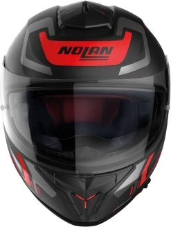 Nolan Integralhelm N80-8 Ally Mit Ultra-Wide Visier Pinlock Sonnenblende ECE 22.06 -Motorradbekleidungsgeschäft n80 8 ally ncom fbk 39 front 2