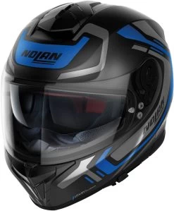 Nolan Integralhelm N80-8 Ally Mit Ultra-Wide Visier Pinlock Sonnenblende ECE 22.06 -Motorradbekleidungsgeschäft n80 8 ally ncom fbk 42 34front 1 1
