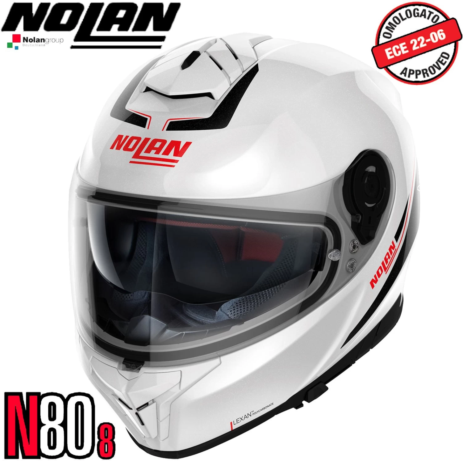 Nolan Integralhelm N80-8 Staple Mit Ultra-Wide Visier Pinlock Sonnenblende ECE 22.06 8 Nolan Integralhelm N80-8 Staple Mit Ultra-Wide Visier Pinlock Sonnenblende ECE 22.06 – Bild 6