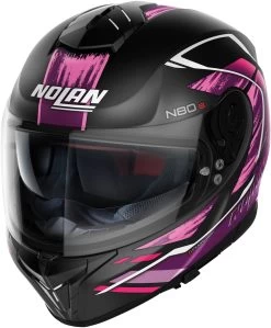 Nolan Integralhelm N80-8 Thunderbolt Mit Ultra-Wide Visier Pinlock Sonnenblende ECE 22.06 -Motorradbekleidungsgeschäft n80 8 thunderbolt ncom fbk 29 34front 1 1