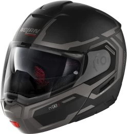 Nolan Klapphelm N90-3 N-COM Mit Ultra-Wide Visier Pinlock Sonnenblende Und Dual Action Verschluss -Motorradbekleidungsgeschäft n90 3 driller ncom fbk 23 1