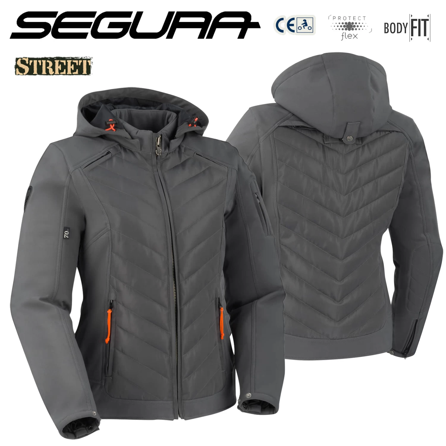 Segura Softshell-Motorradjacke NATCHO LADY Für Damen Wasserdicht Thermofutter CE A 7 Segura Softshell-Motorradjacke NATCHO LADY Für Damen Wasserdicht Thermofutter CE A – Bild 5