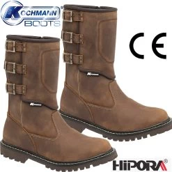 Kochmann Motorradstiefel NEVADA Klassische Boots Leder 26cm Hoch Wasserdicht Mit Reißverschluss -Motorradbekleidungsgeschäft nevada braun haupt 2