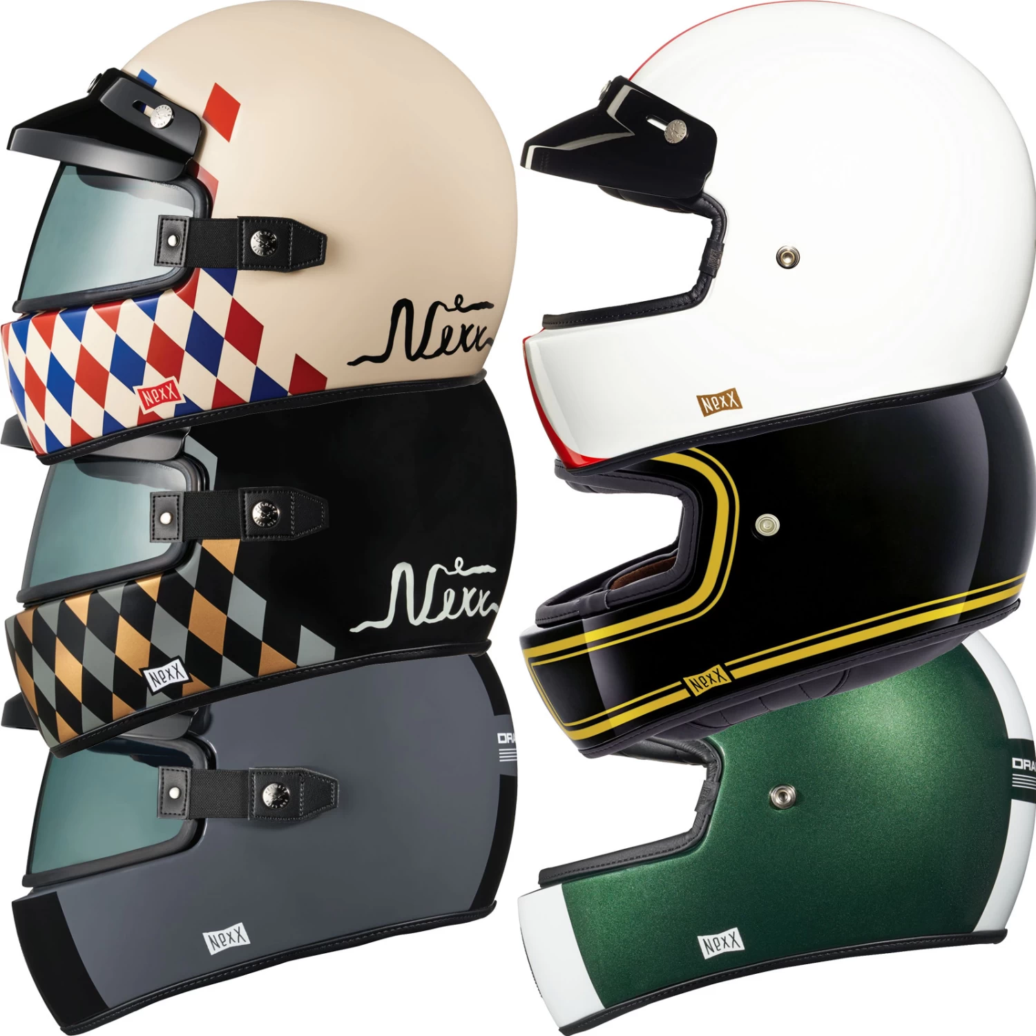 Nexx Retro-Integralhelm X.G100 Mit Glasfaser-Helmschale Inklusive Helmschirm Und Visier 4 Nexx Retro-Integralhelm X.G100 Mit Glasfaser-Helmschale Inklusive Helmschirm Und Visier – Bild 2