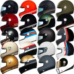 Nexx Retro-Integralhelm X.G100R Mit Vollvisier Inklusive Helmschirm