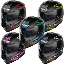 Nolan Integralhelm N80-8 Thunderbolt Mit Ultra-Wide Visier Pinlock Sonnenblende ECE 22.06