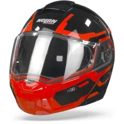 Nolan Klapphelm N90-3 N-COM Mit Ultra-Wide Visier Pinlock Sonnenblende Und Dual Action Verschluss -Motorradbekleidungsgeschäft nolann903drillern com025 frontpage