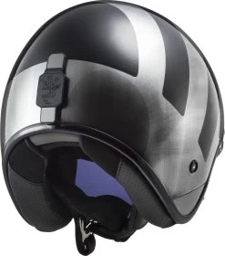 LS2 OF601 BOB II 2 Jethelm ECE 22.06 Mit Helmschirm Sonnenblende Und ECE 22.06 -Motorradbekleidungsgeschäft of601 bob lines black jeans 306012008 02 1