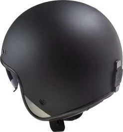 LS2 Jethelm OF601 BOB Fiberglas Mit Sonnenblende Doppel-D Verschluss Und Helmschirm -Motorradbekleidungsgeschäft of601 bob solid matt black 306011011 03