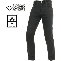 Trilobite Omnia Motorradjeans Herren Monolayer CE AA Mit Tri-Stretcher Pro 2.0 Denim Mit Protektoren -Motorradbekleidungsgeschäft omniablack 3