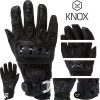 Knox Motorradhandschuhe ORSA MK II Leder CE Mit Protektoren Perforiert Sommer Kurze Stulpe